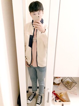 「アイテム（ブルゾン）」を使った、丸尾 智次さん（メンズ・180cm・30代）の秋コーディネート