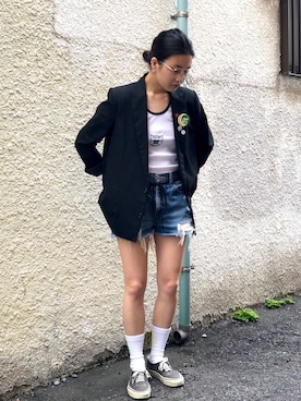 「RICHARDSON（リチャードソン）のアイテム」を使った、minoriさん（レディース・159cm）の春コーディネート