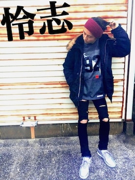 Keałthさん（メンズ・182cm）の冬コーディネート