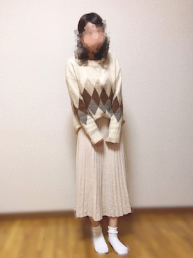 「ヴァニーユー」｜yuyuさん（レディース・154cm）の冬コーディネート