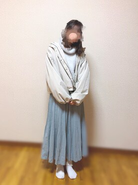 「青系コーデ」｜yuyuさん（レディース・154cm）の冬コーディネート