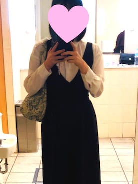 「mysty woman（ミスティウーマン）のアイテム（オールインワン・サロペット）」を使った、みほさん（レディース・156cm）の秋コーディネート