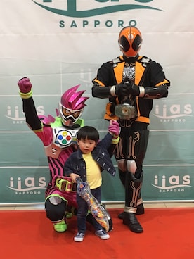 「仮面ライダー部」｜そーすけさん（キッズ・90cm）の春コーディネート