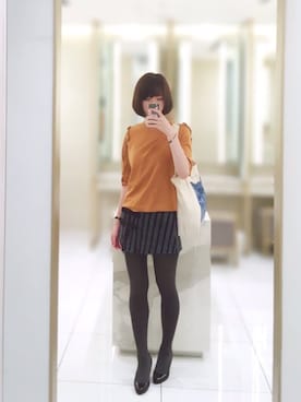 「GINGER ALE（ジンジャーエール）のアイテム」を使った、めーさん（レディース・167cm）の夏コーディネート