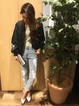 「VENCEEXCHANGE（ヴァンスエクスチェンジ）のアイテム（財布/小物）」を使った、VENCE EXCHANGE LADIES STAFFさん（レディース・160cm）の冬コーディネート