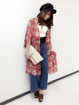 「アイテム（キャスケット）」を使った、VENCE EXCHANGE LADIES STAFFさん（レディース・160cm）の春コーディネート