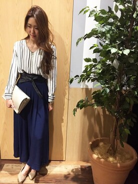 VENCE EXCHANGE LADIES STAFFさん（レディース・160cm）の春コーディネート