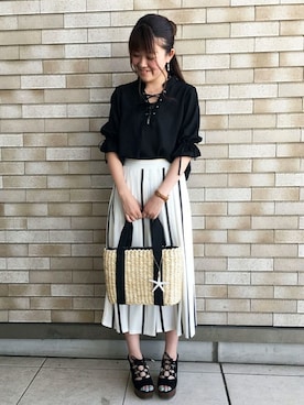 VENCE EXCHANGE LADIES STAFFさん（レディース・160cm）の夏コーディネート