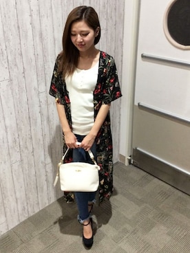 「シャツディガン」｜VENCE EXCHANGE LADIES STAFFさん（レディース・160cm）の夏コーディネート