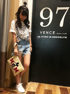 「バンダナ柄」｜VENCE EXCHANGE LADIES STAFFさん（レディース・160cm）の夏コーディネート