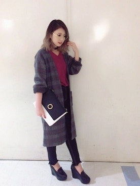 「アイテム（カーディガン/ボレロ、その他）」を使った、VENCE EXCHANGE LADIES STAFFさん（レディース・160cm）の秋コーディネート