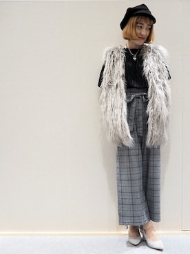 「VENCEEXCHANGE（ヴァンスエクスチェンジ）のアイテム（その他アウター）」を使った、VENCE EXCHANGE LADIES STAFFさん（レディース・160cm）の秋コーディネート