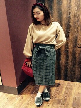 VENCE EXCHANGE LADIES STAFFさん（レディース・160cm）の冬コーディネート