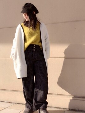 「ウエストイン」｜「アイテム（その他アウター）」を使った、VENCE EXCHANGE LADIES STAFFさん（レディース・160cm）の冬コーディネート
