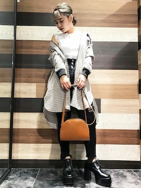 「VENCEEXCHANGE（ヴァンスエクスチェンジ）のアイテム（ブルゾン）」を使った、VENCE EXCHANGE LADIES STAFFさん（レディース・160cm）の秋コーディネート