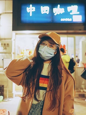 「5（ファイブ）のアイテム（パンツ）」を使った、Rosyさん（レディース・158cm）の冬コーディネート