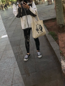 「thenorthface」｜「アイテム（その他アウター）」を使った、hiroka さん（レディース・157cm）の秋コーディネート