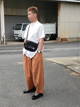「お洒落好きな人と繋がりたい」｜「アイテム（腕時計）」を使った、ヨッシーさん（メンズ・168cm）の夏コーディネート