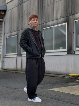 「お洒落好きな人と繋がりたい」｜「アイテム（ジャケット/アウター）」を使った、ヨッシーさん（メンズ・168cm）の冬コーディネート