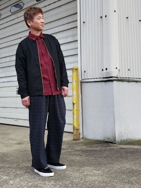 「お洒落好きな人と繋がりたい」｜「アイテム（ジャケット/アウター）」を使った、ヨッシーさん（メンズ・168cm）の冬コーディネート