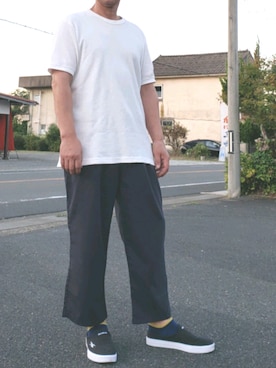 「Reebok（リーボック）のアイテム（スリッポン）」を使った、ヨッシーさん（メンズ・168cm）の秋コーディネート