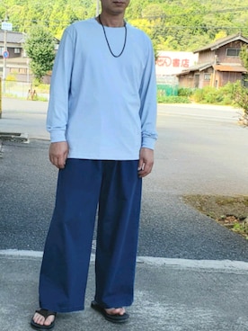 「お洒落好きな人と繋がりたい」｜「アイテム（アクセサリー）」を使った、ヨッシーさん（メンズ・168cm）の秋コーディネート