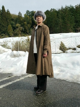 「お洒落好きな人と繋がりたい」｜「アイテム（ジャケット/アウター）」を使った、ヨッシーさん（メンズ・168cm）の冬コーディネート
