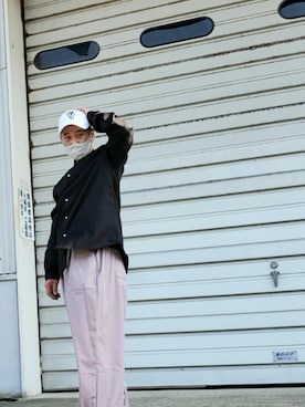 「OY（オーワイ）のアイテム（帽子）」を使った、ヨッシーさん（メンズ・168cm）の春コーディネート