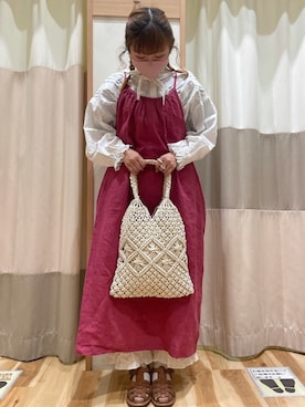 「Slowlinen」｜maiさん（レディース・152cm）の春コーディネート