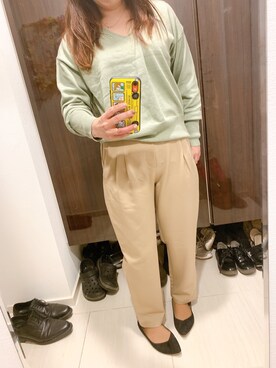 Sarahさん（レディース・160cm）の冬コーディネート