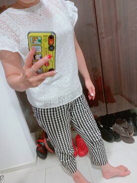 Sarahさん（レディース・160cm）の夏コーディネート