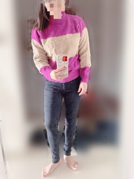 Sarahさん（レディース・160cm）の冬コーディネート