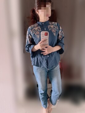 「La-gemme」｜「アイテム（パンツ）」を使った、Sarahさん（レディース・160cm）の春コーディネート