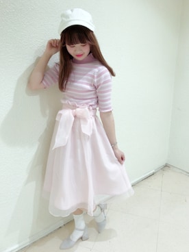 「one after another NICE CLAUP（ワンアフターアナザーナイスクラップ）のアイテム（キャスケット）」を使った、AYANOさん（レディース・160cm）の冬コーディネート