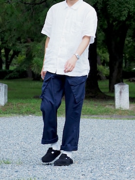 「OMNIGOD（オムニゴッド）のアイテム（トップス）」を使った、Qaiさん（メンズ・174cm）の秋コーディネート