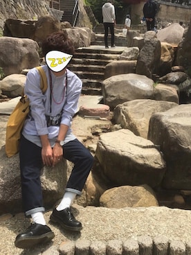 「Dr. Martens（ドクターマーチン）のDr.Martens (ドクターマーチン)/1461 3EYE GIBSON SHOES（その他シューズ）」を使った、shunさん（メンズ・169cm）の春コーディネート