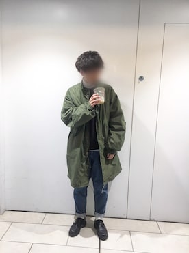 「パラブーツ」｜「アイテム（スウェット）」を使った、shunさん（メンズ・169cm）の冬コーディネート