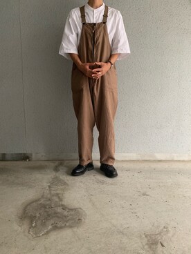 「パラブーツ」｜「アイテム（サロペット/オーバーオール）」を使った、shunさん（メンズ・170cm）の夏コーディネート