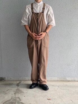 「パラブーツ」｜「アイテム（サロペット/オーバーオール）」を使った、shunさん（メンズ・170cm）の夏コーディネート