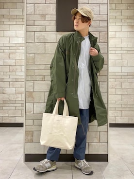 「みりたりー」｜「アイテム（スラックス）」を使った、kayさん（メンズ・169cm）の秋コーディネート
