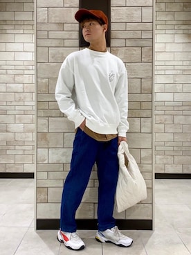 「ロゴ・コーエンベア」｜kayさん（メンズ・169cm）の秋コーディネート