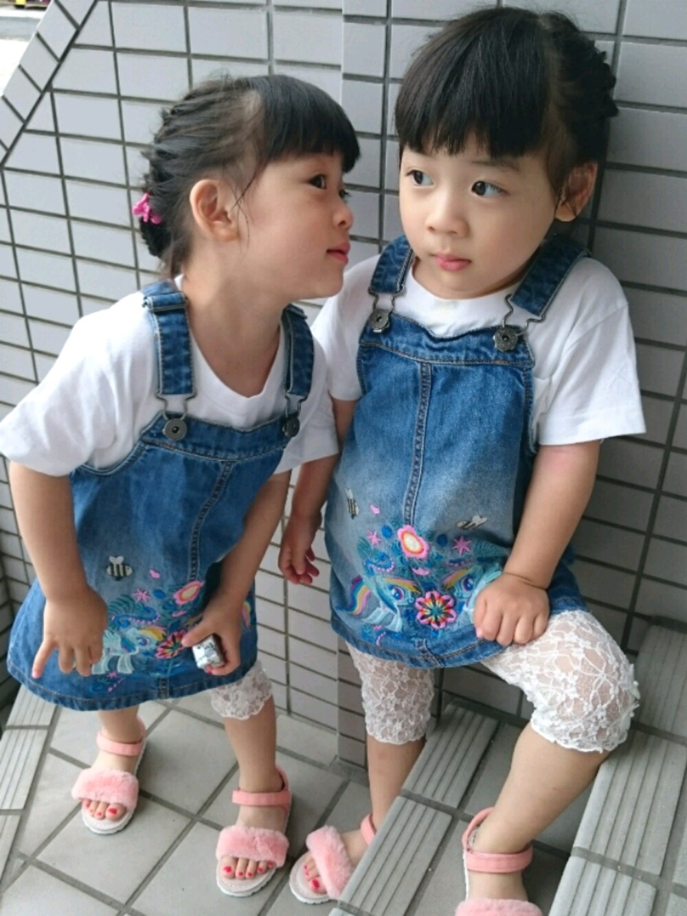 「nextのアイテム（ワンピース、ブルー系）」を使った、sanaさん（キッズ・90cm）の夏コーディネートの1枚目の写真