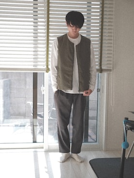 「LOGOS（ロゴス）のアイテム」を使った、柚子月さん（メンズ・177cm）の秋コーディネート