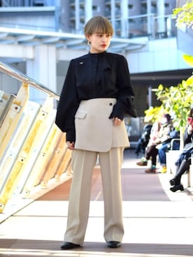 ヤマサキさん（レディース・157cm）の冬コーディネート