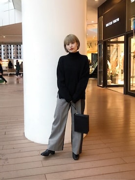 「#instagood」｜「アイテム（ブーツ）」を使った、ヤマサキさん（レディース・157cm）の冬コーディネート
