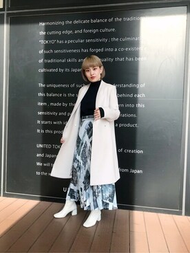 「#instagood」｜「アイテム（ジャケット/アウター）」を使った、ヤマサキさん（レディース・157cm）の冬コーディネート