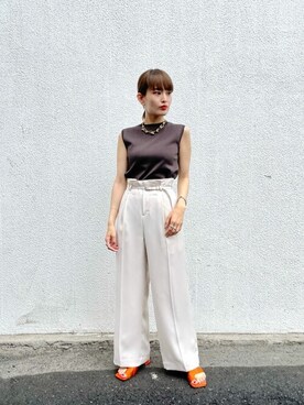 ヤマサキさん（レディース・157cm）の夏コーディネート