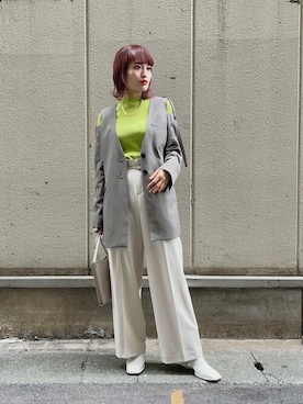 ヤマサキさん（レディース・157cm）の秋コーディネート