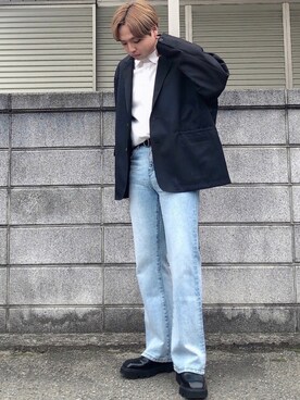 テーラードジャケットを使った 韓国コーデ のメンズ人気ファッションコーディネート Wear