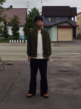 Orcival オーシバル コットンロードフレンチバスクシャツを使ったメンズ人気ファッションコーディネート Wear